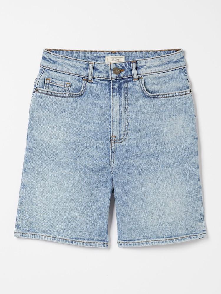 fat face Darley Blue Denim Shorts