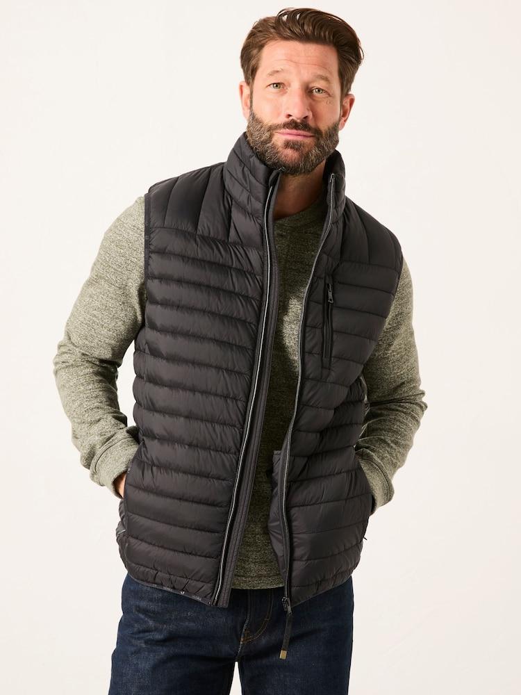 Fat Face Dartmouth Black Padded Gilet