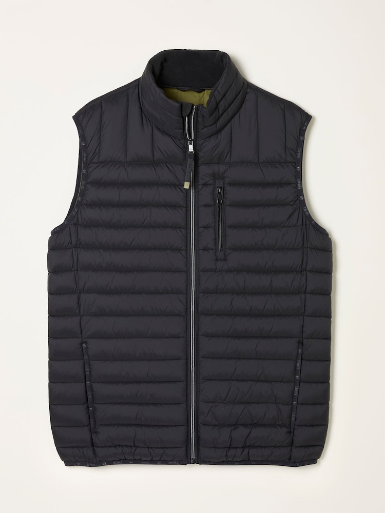 fat face Dartmouth Black Padded Gilet