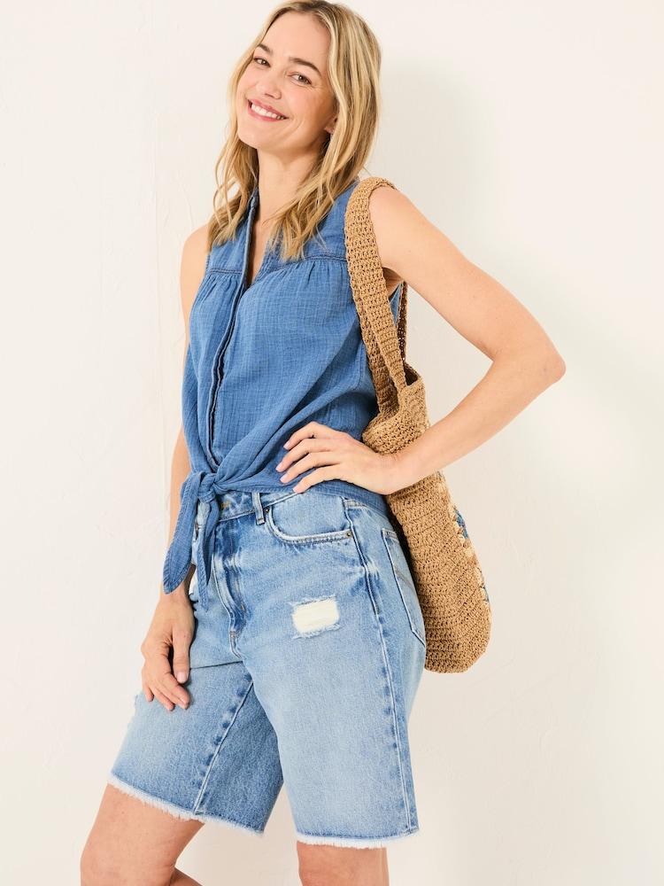 Fat Face Denim Blue Sam Shirt