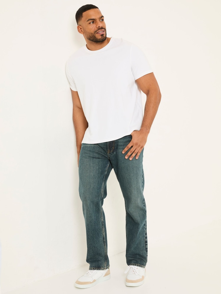Fat Face Denim Vintage Straight Fit Jeans