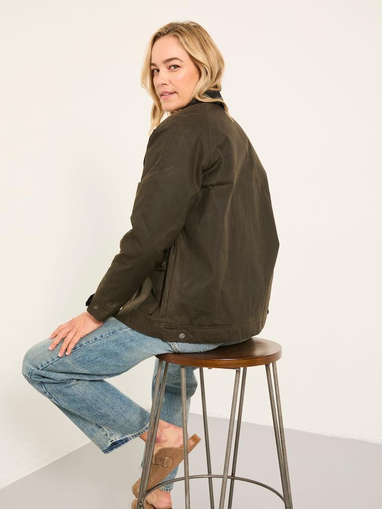 Fat Face Devon Dark Green Heritage Jacket