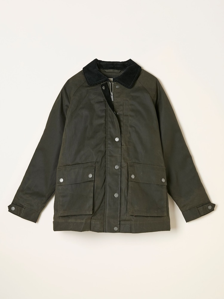 fat face Devon Dark Green Heritage Jacket