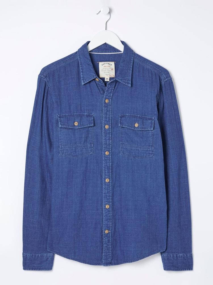 fat face Drayton Blue Indigo Shirt