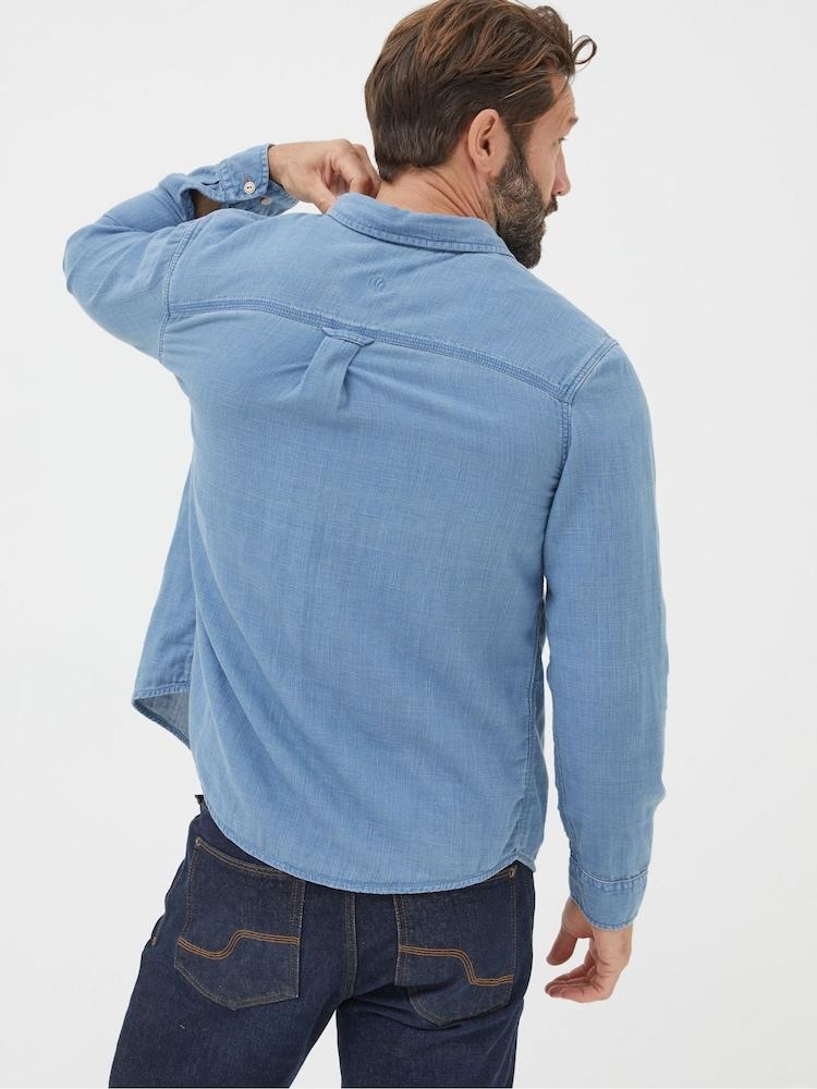 Fat Face Drayton Blue Shirt