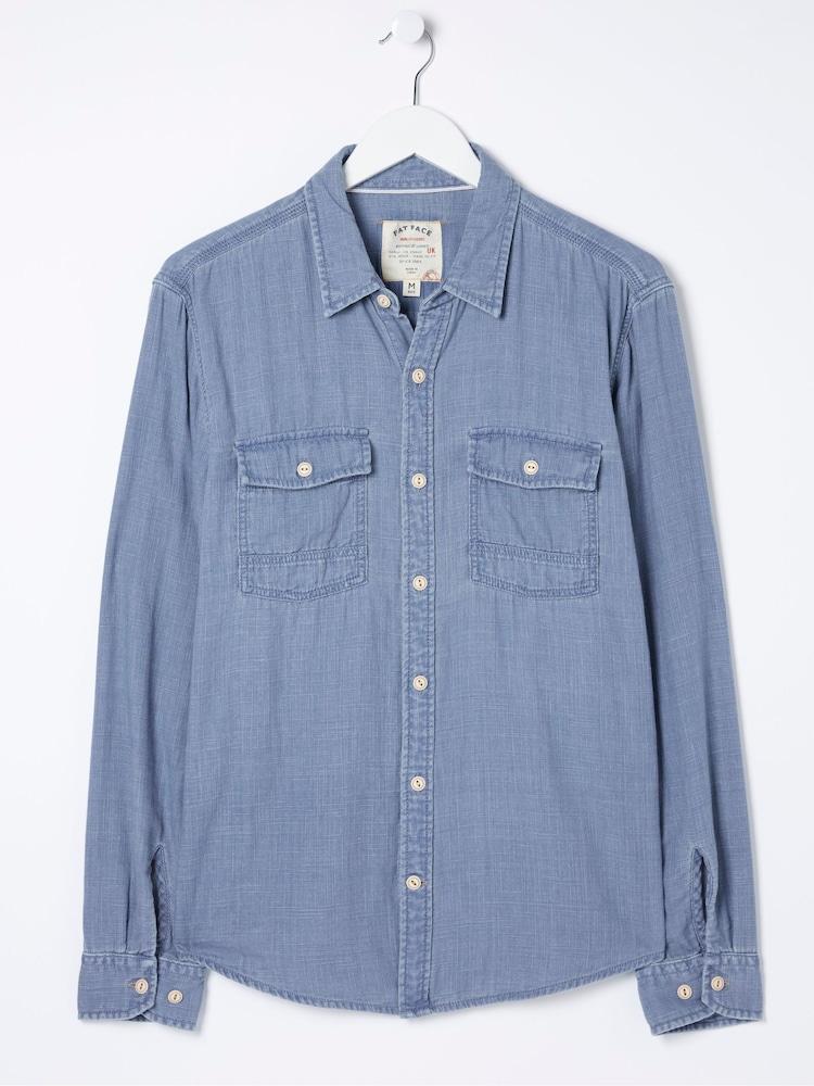 fat face Drayton Blue Shirt