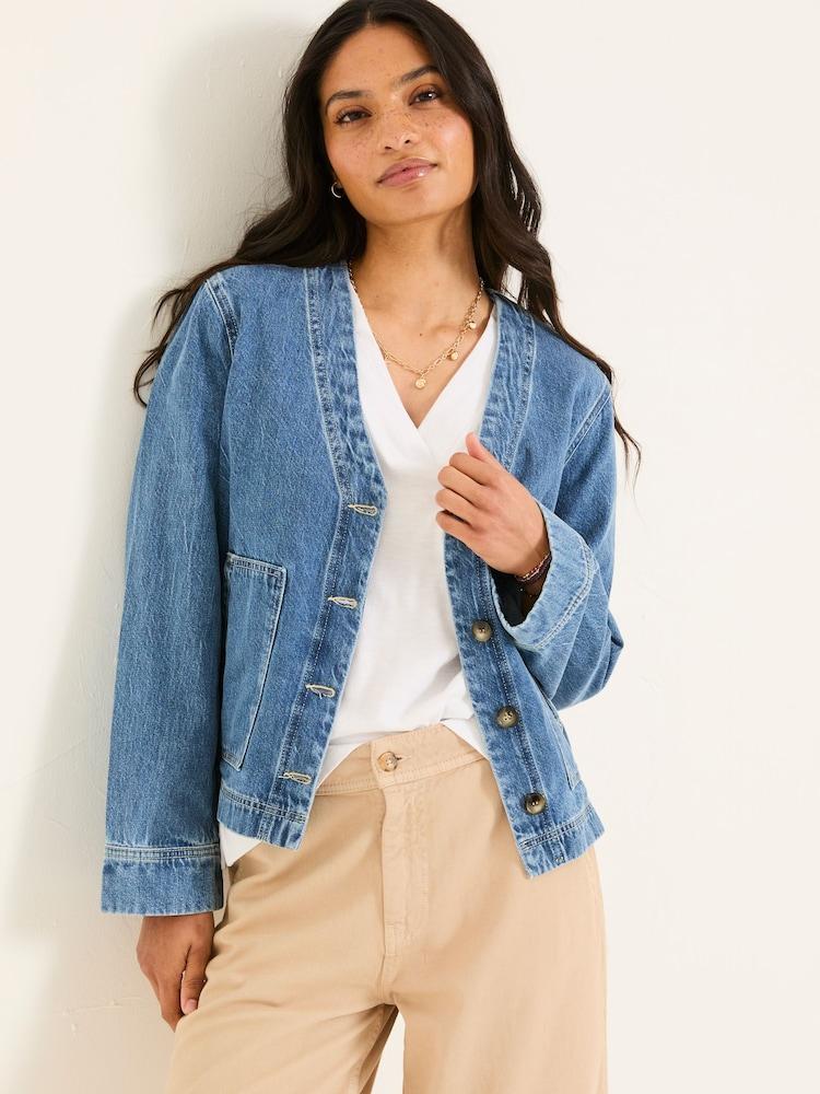 Fat Face Dulcie Blue Denim Dulcie Denim Jacket