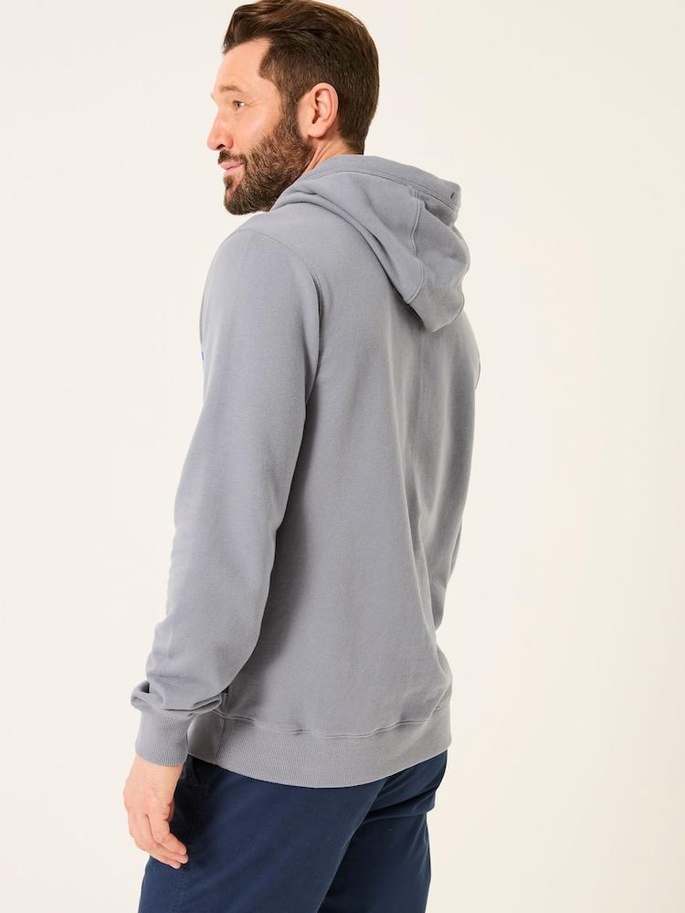 Fat Face Dusky Blue Boat Graphic Overhead Hoody