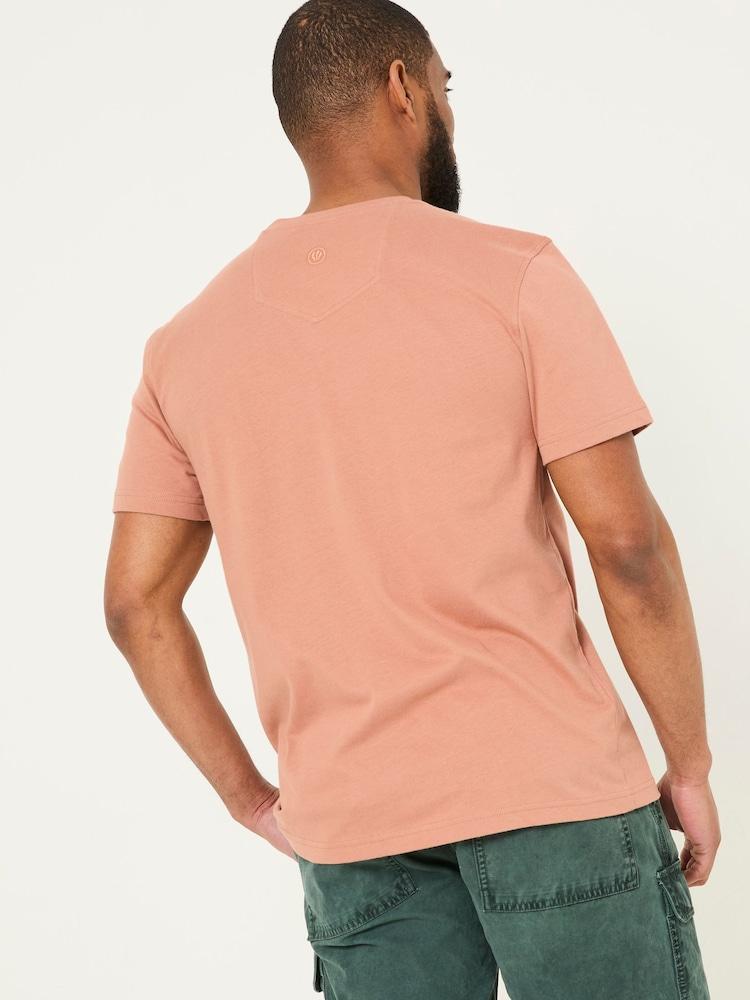 Fat Face Dusky Pink Tile Print Tshirt