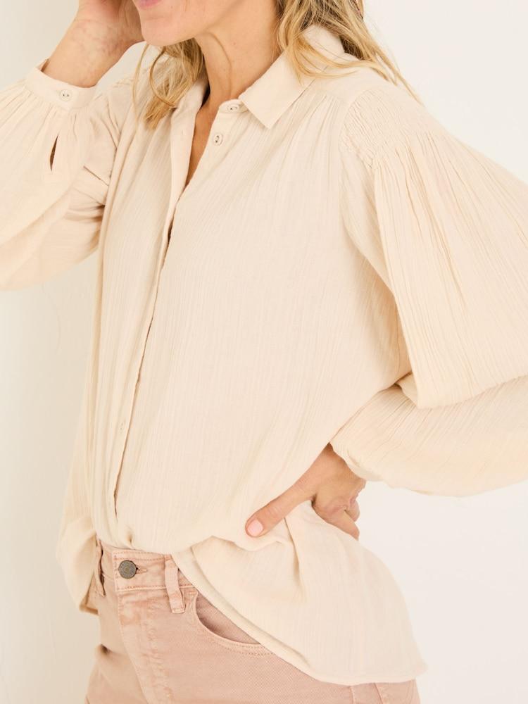 fat face Ebby Rose Pink 100% Cotton Blouse