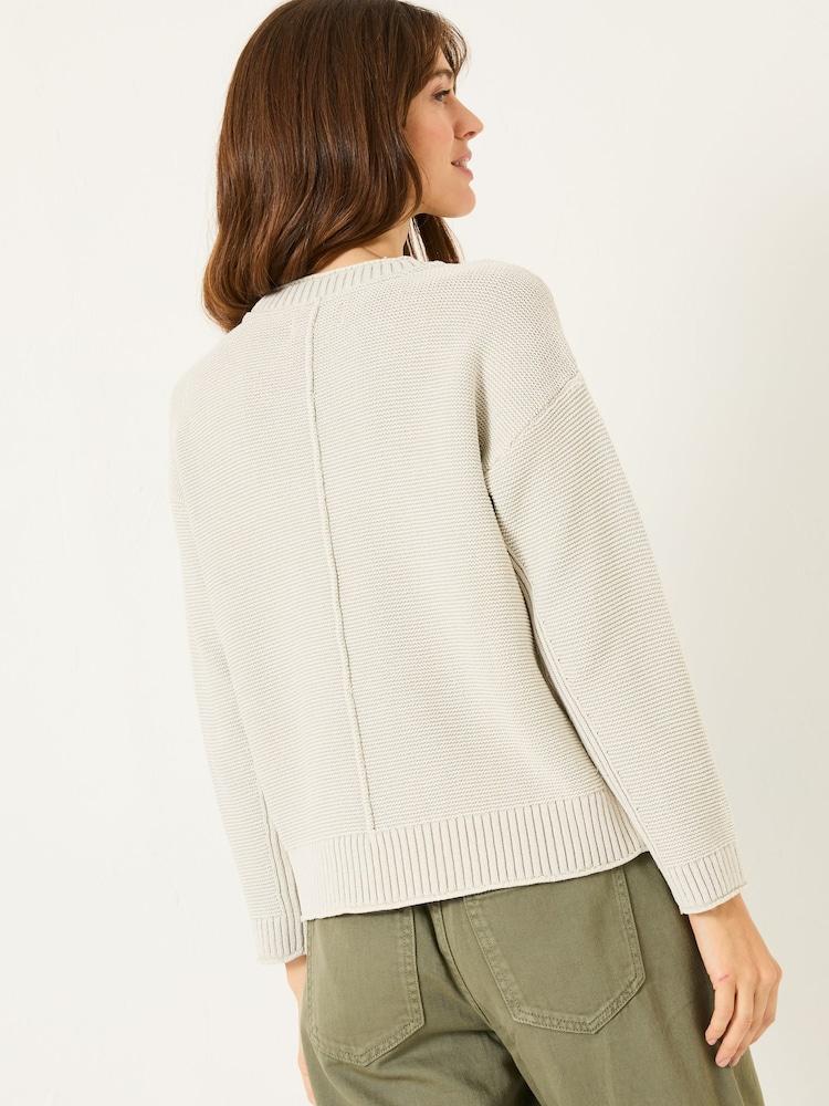 Fat Face Elia Stone Laundered Knitted Jumper