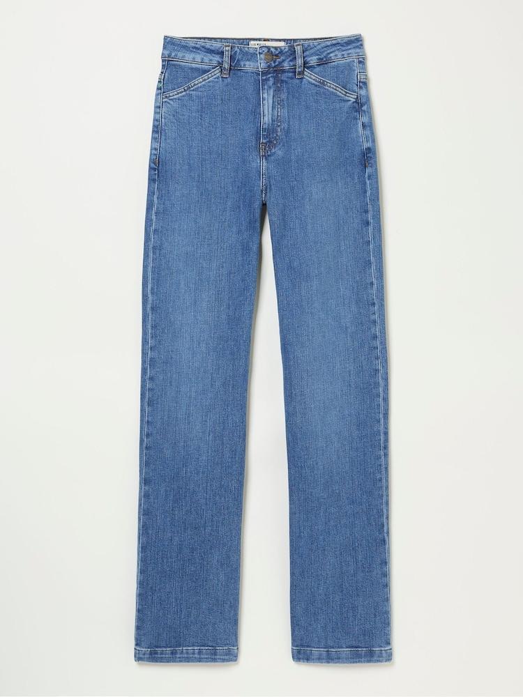 fat face Elise Denim Vintage Wide Leg Jeans
