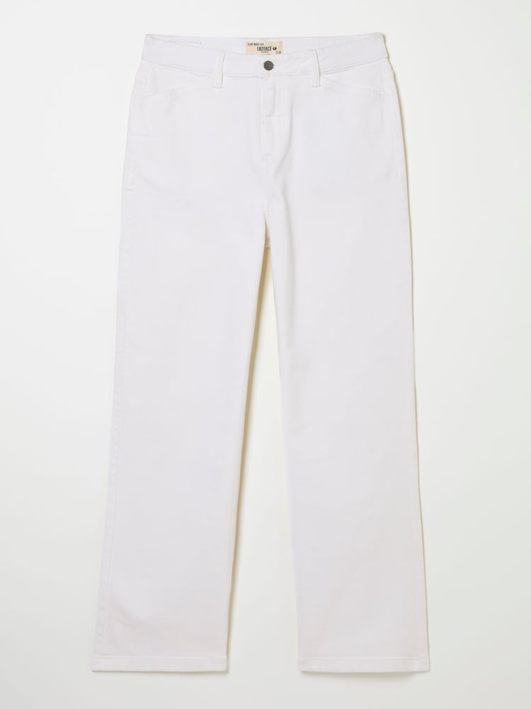 fat face Elise Ivory Wide Leg Jeans