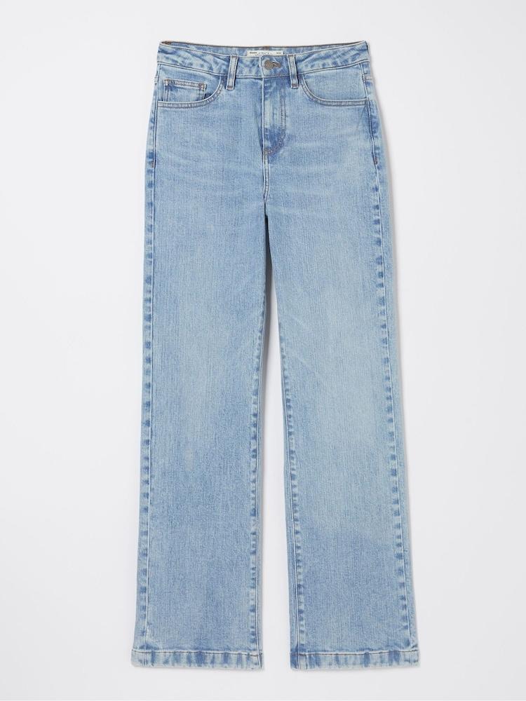 fat face Elise Light Blue Wide Leg Jeans