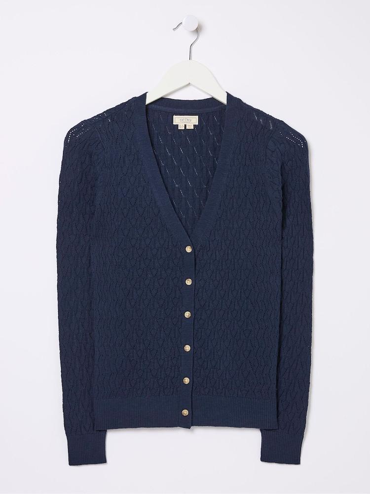 fat face Elissa Blue Cardigan