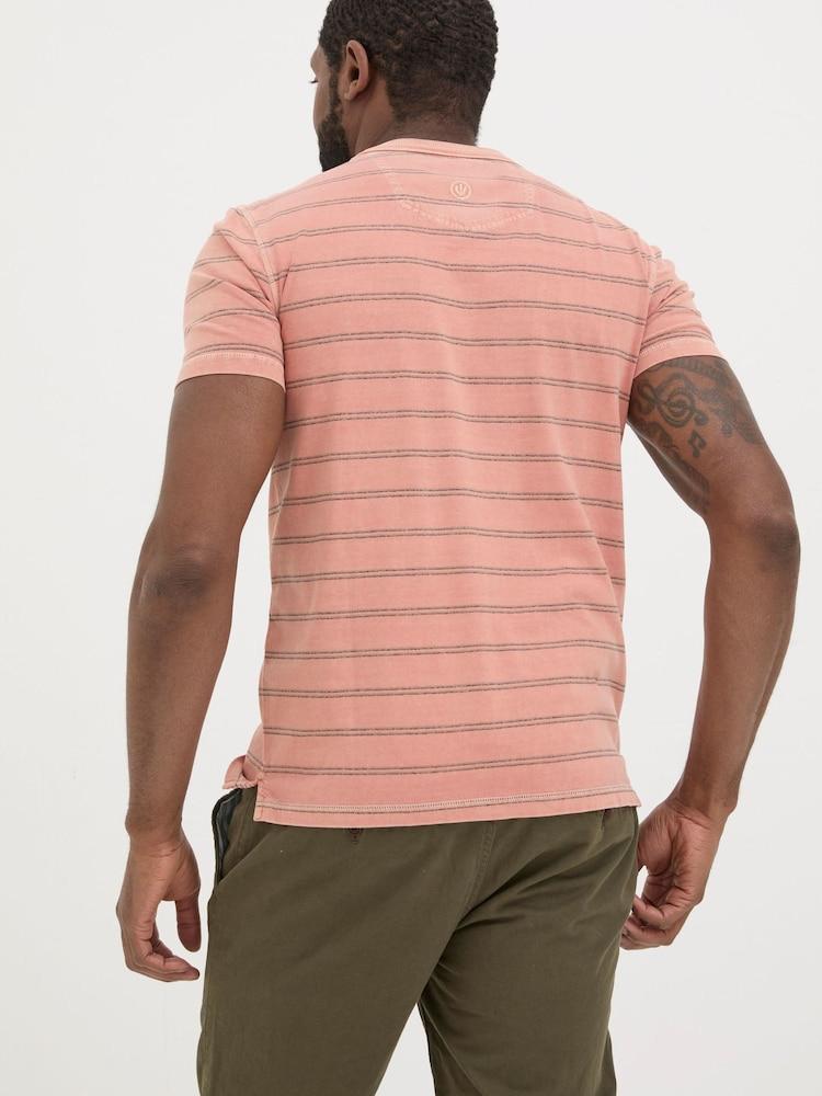 Fat Face Ellesmere Orange Stripe T-Shirt