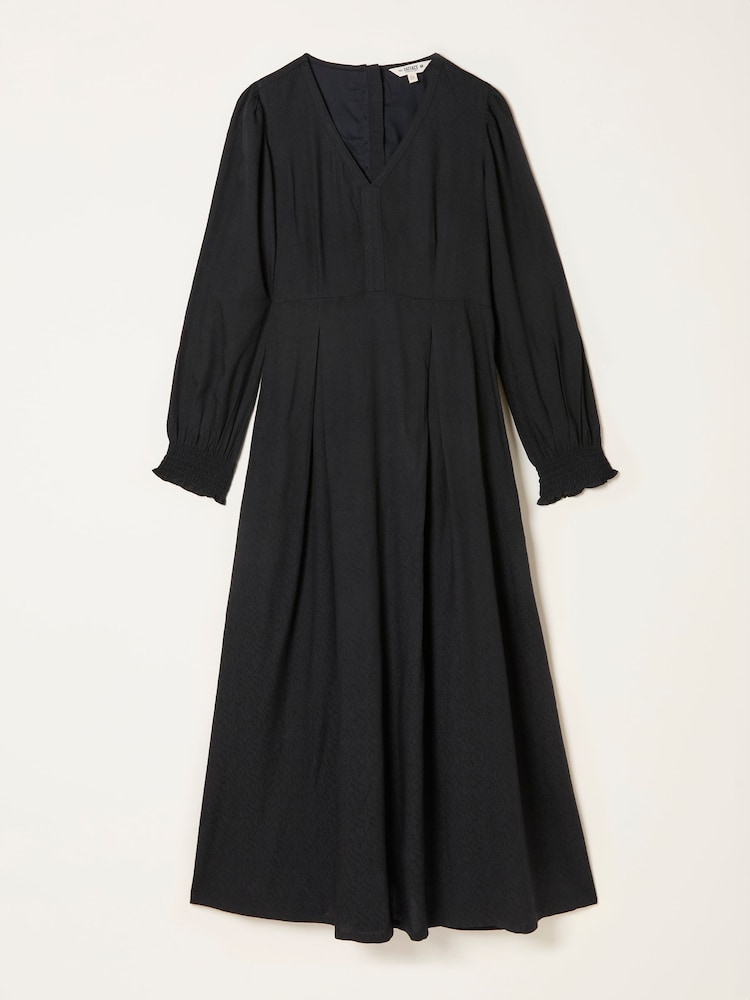 fat face Ellie Black Petite Midi Dress