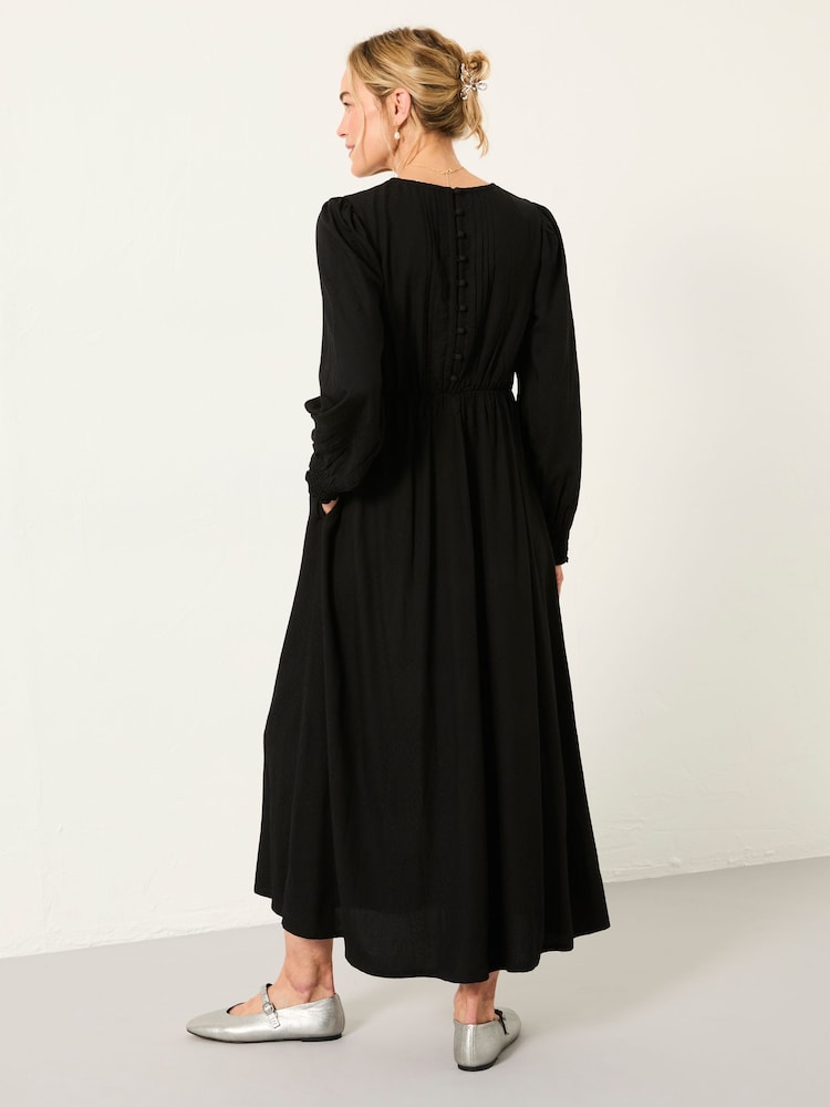 Fat Face Ellie Black Regular Midi Dress