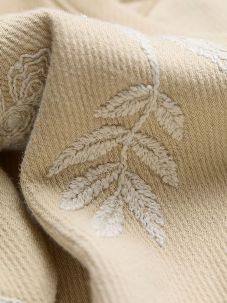 fat face Ellie Natural Embroidered Crew Sweatshirt