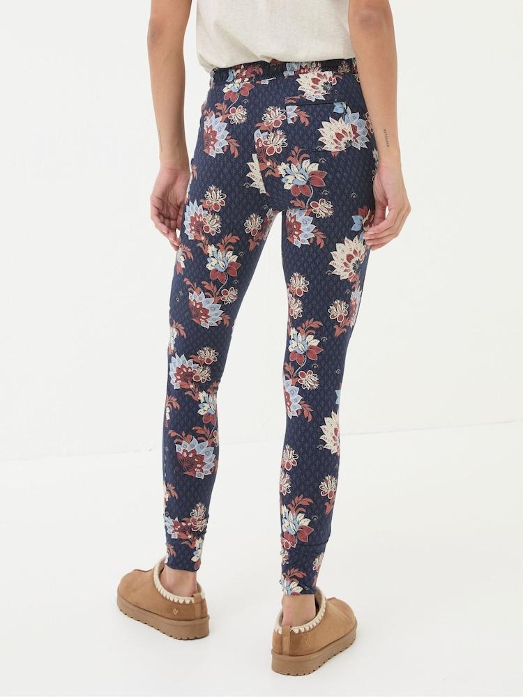 Fat Face Ellie Navy Patchwork Pyjama Bottoms