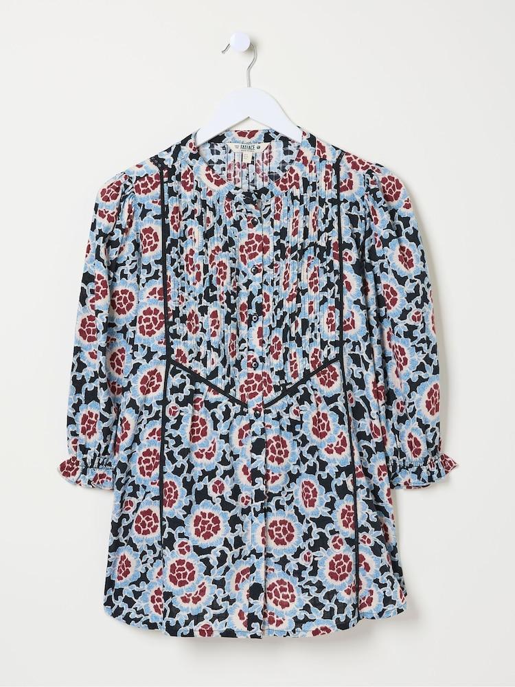 fat face Elody Black Wild Floral Blouse
