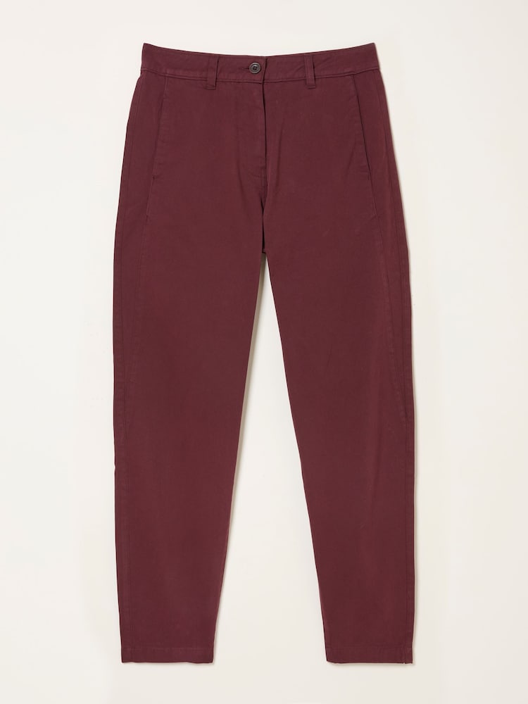 fat face Eloise Burgundy Red Tapered Chino