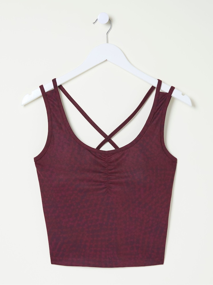 fat face Elowen Red Crop Top