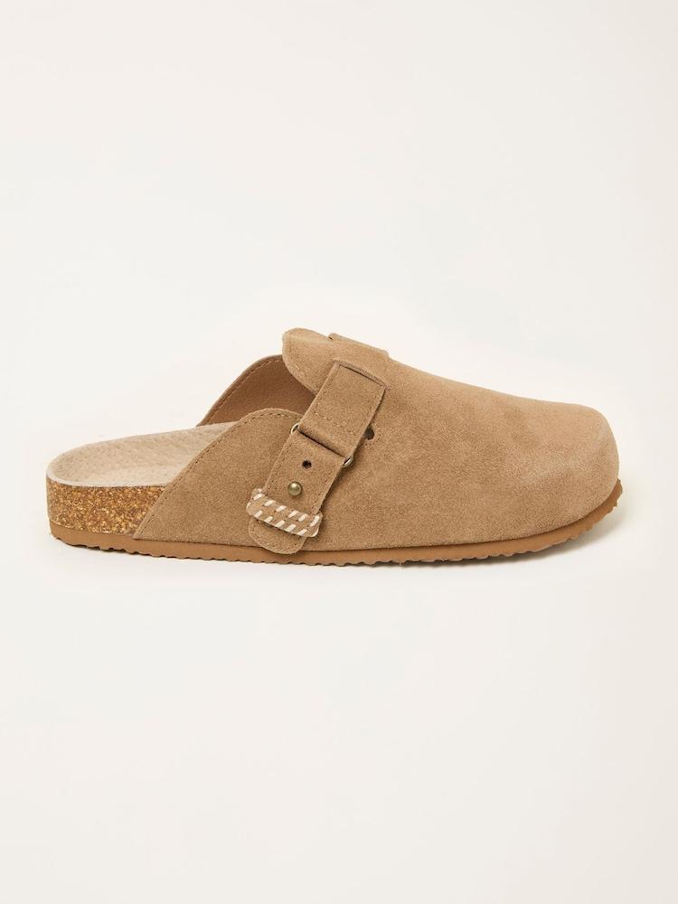 Fat Face Elsie Tan Brown House Shoe