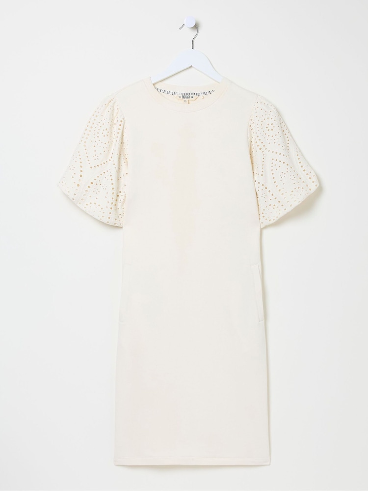fat face Enya White Jersey Dress