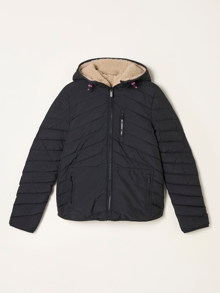 fat face Erica Black Borg Puffer