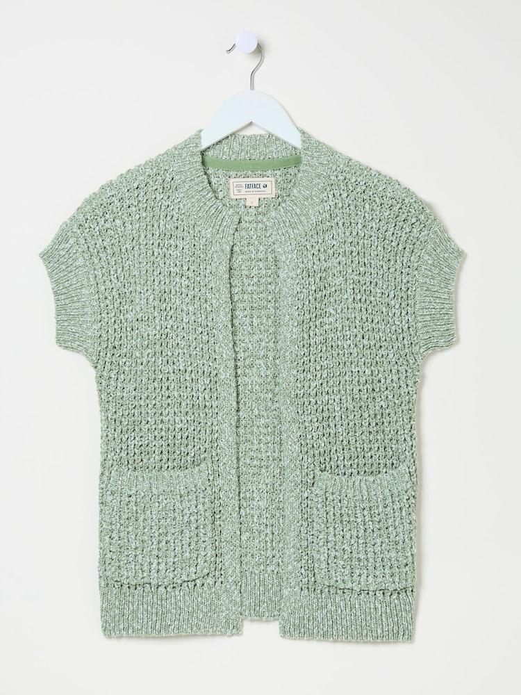fat face Erika Green Knitted Kimono Cardigan