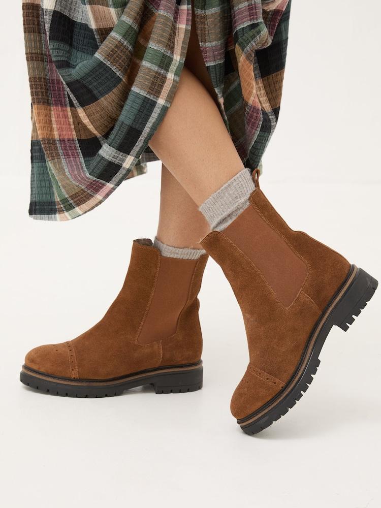 Fat Face Essie Brown Chelsea Boots