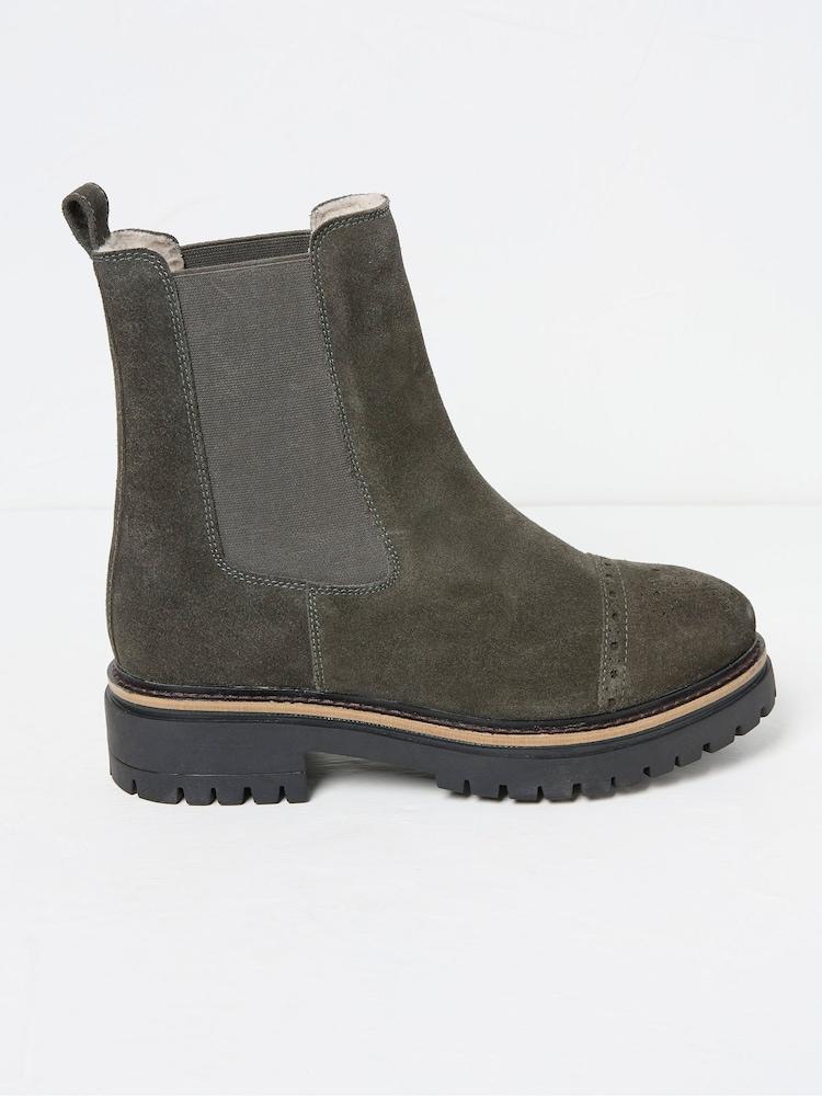 Fat Face Essie Grey Chelsea Boots