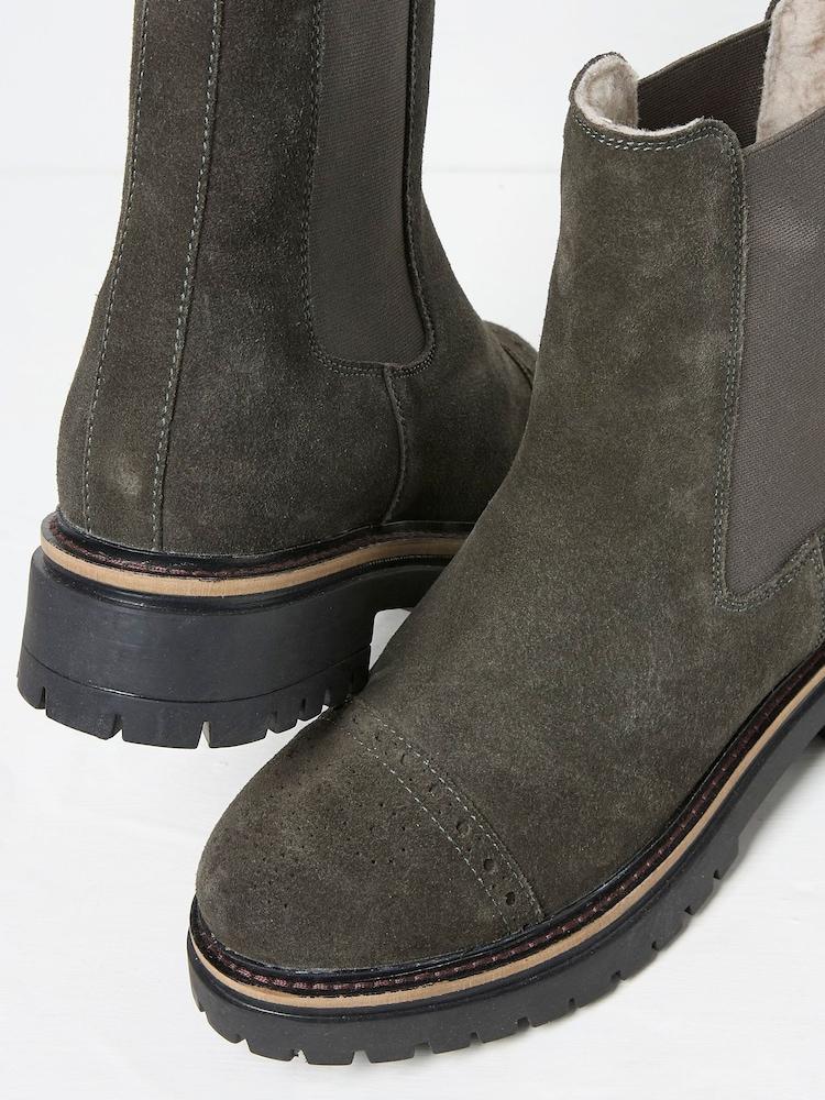 Fat Face Essie Grey Chelsea Boots