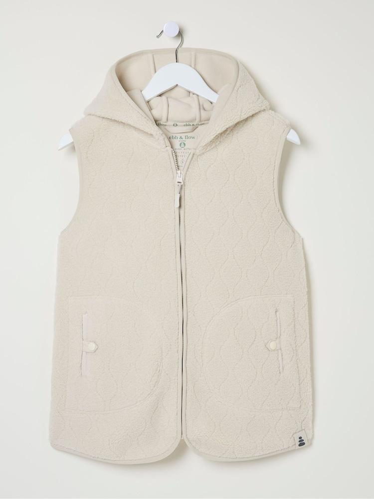 fat face Estelle Natural Fleece Gilet