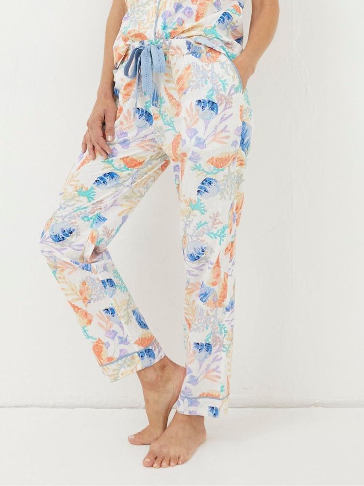 Fat Face Eva Multi Ocean Shell Trousers