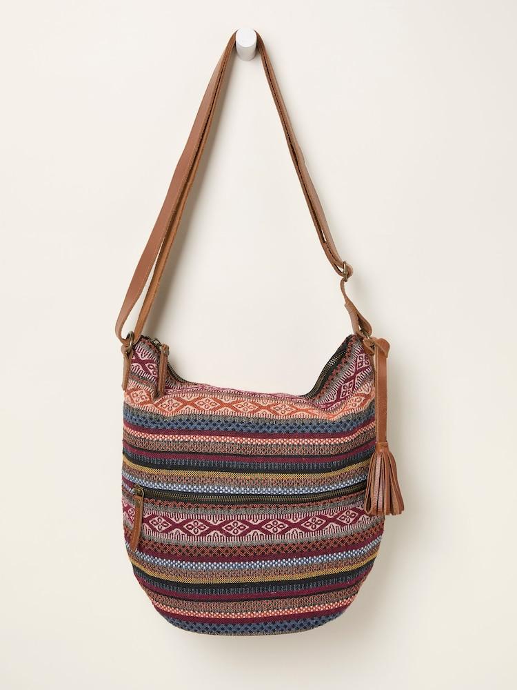 Fat Face Evalie Multi Woven Crossbody Bag