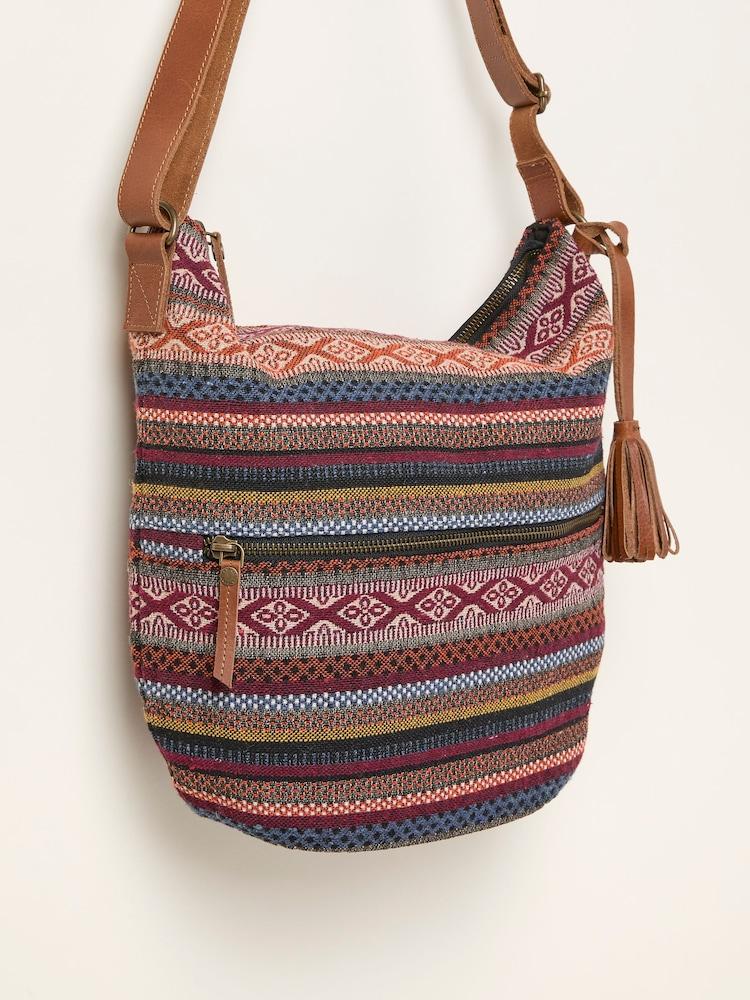 Fat Face Evalie Multi Woven Crossbody Bag