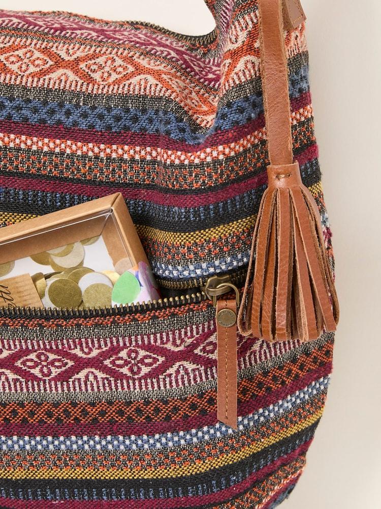 fat face Evalie Multi Woven Crossbody Bag