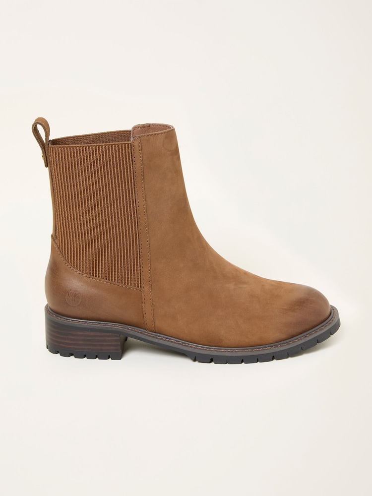Fat Face Evelyn Tan Brown Chelsea Boot