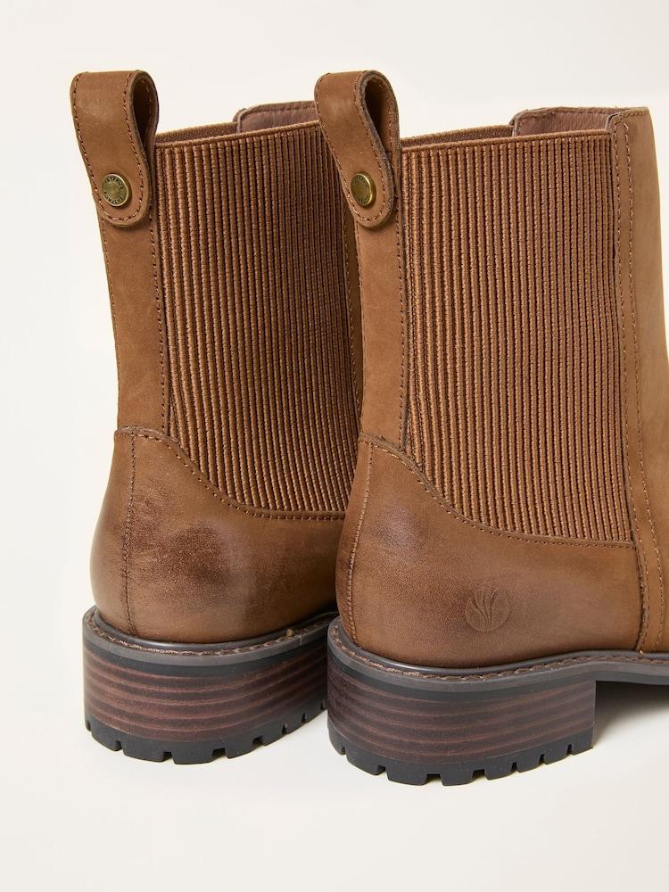 fat face Evelyn Tan Brown Chelsea Boot