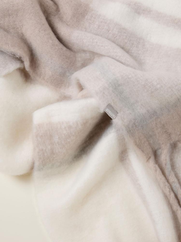 Fat Face Evie Ivory Check Scarf