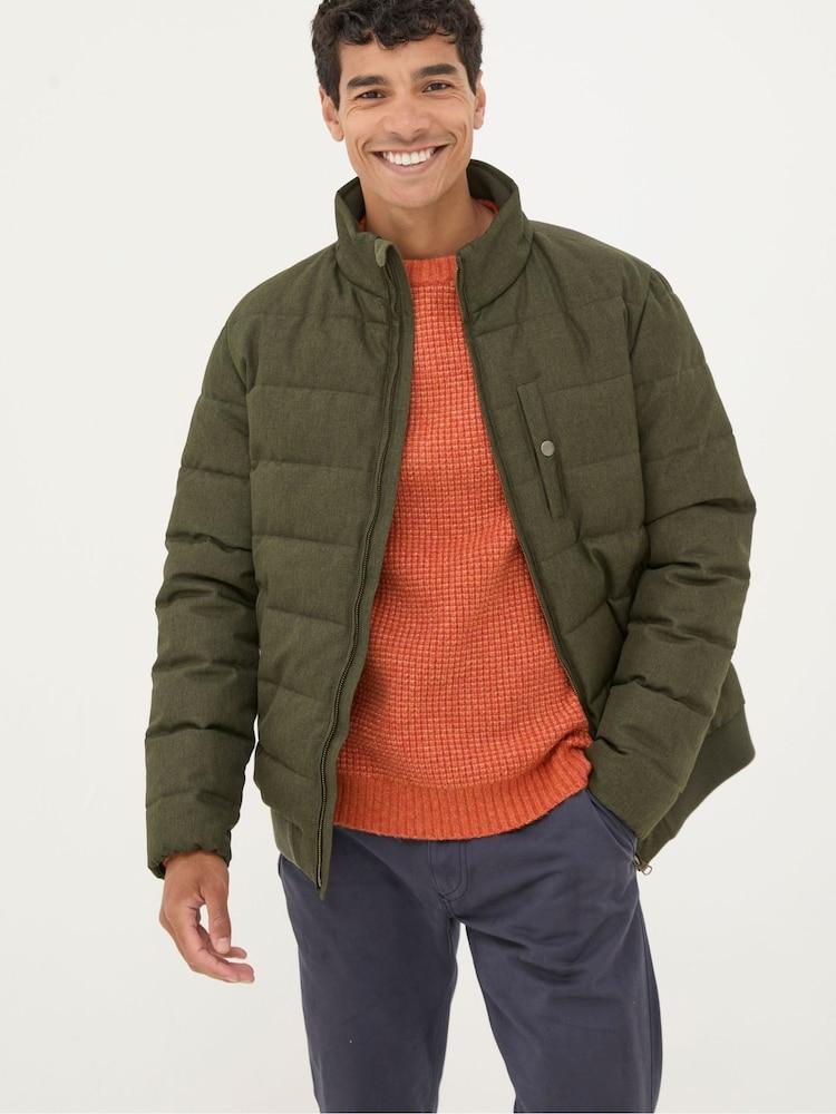 Fat Face Exmouth Khaki Green Quilted Jacket