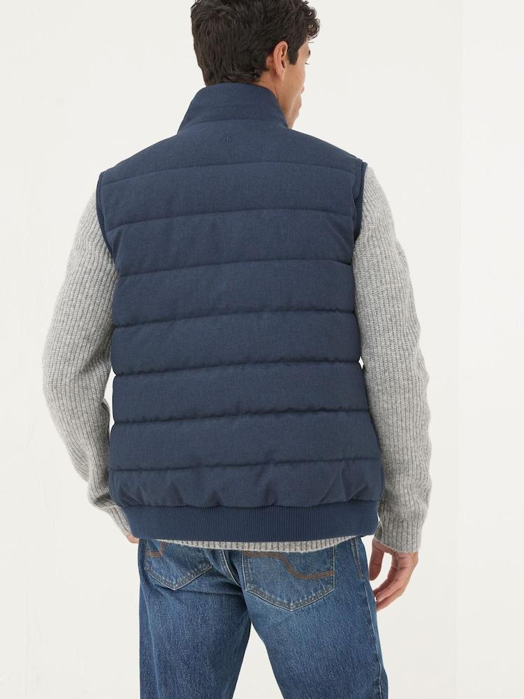 Fat Face Exmouth Navy Blue Quilted Gilet