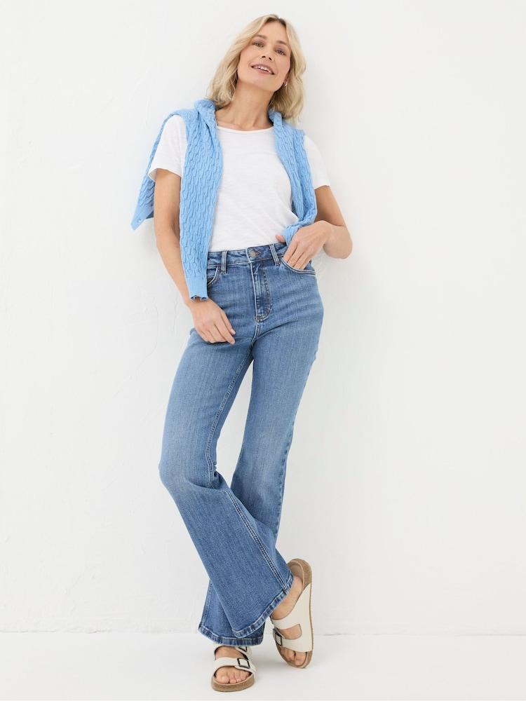 Fat Face Farah Blue Flare Jeans