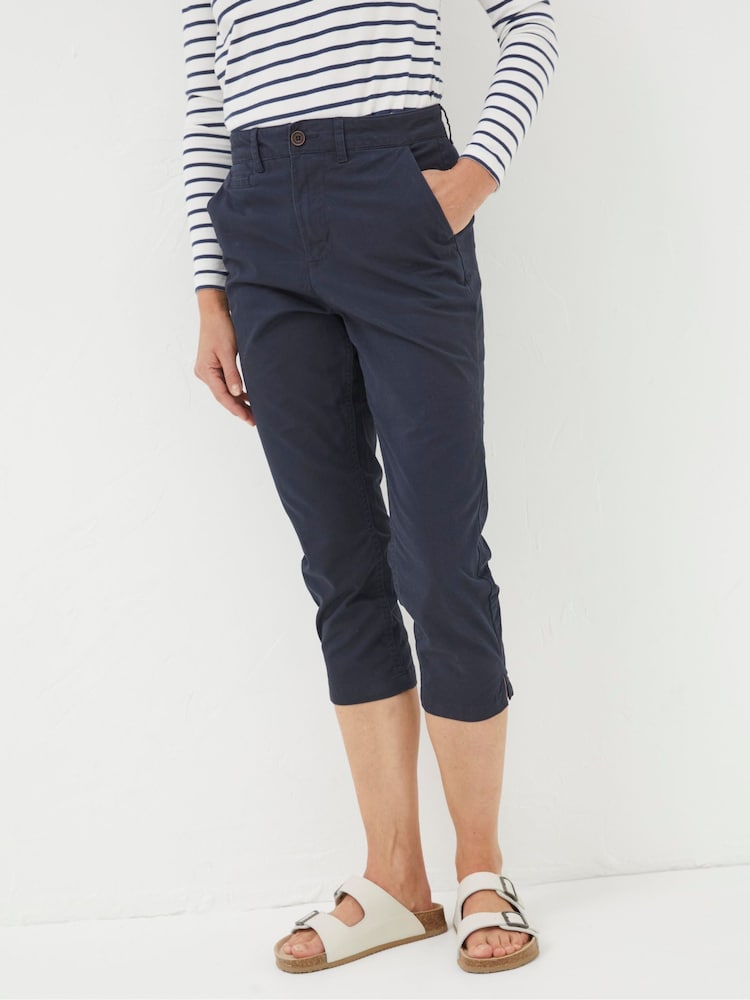Fat Face Farnham Blue Crop Chinos