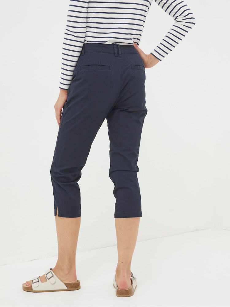 Fat Face Farnham Blue Crop Chinos