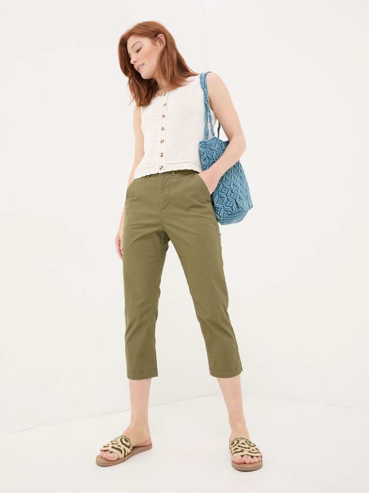 Fat Face Farnham Green Cropped Chinos