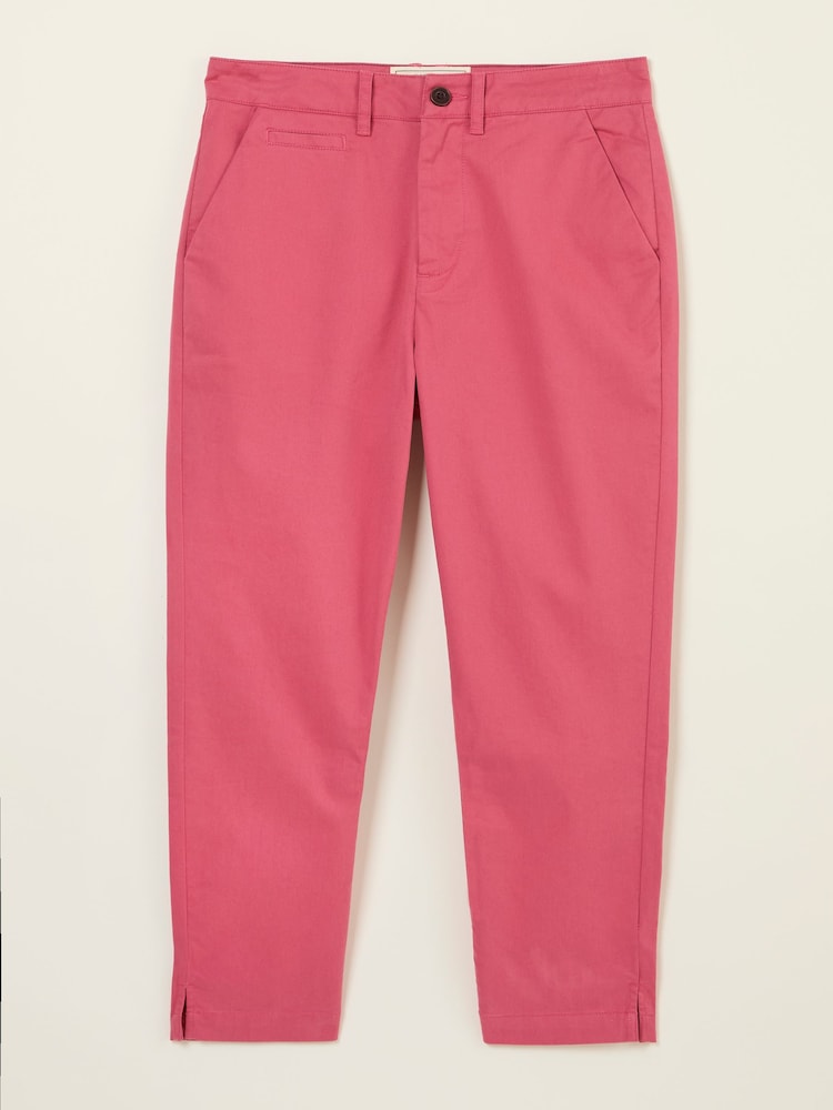 fat face Farnham Pink Cropped Chino Trousers