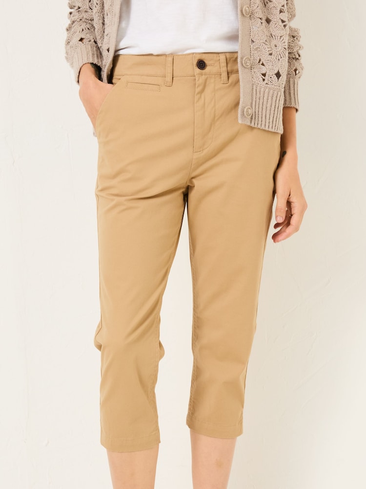 Fat Face Farnham Stone Cropped Chino Trousers